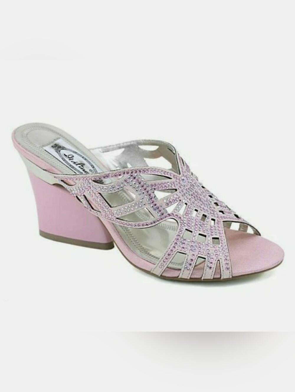 Italina by Summer Rio Rhinestone Shoes Mule  Size 6.5
